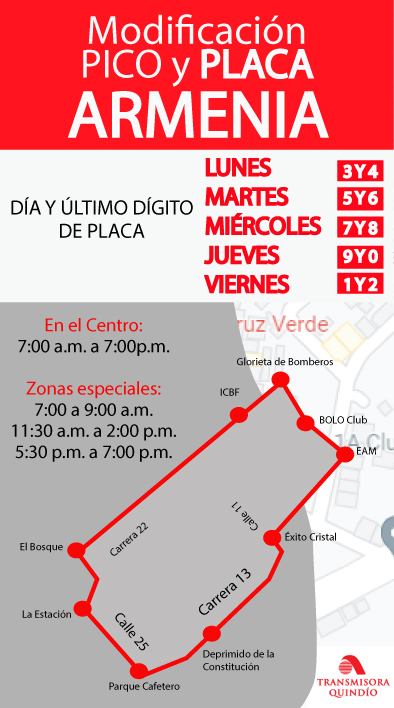 PICO Y PLACA PARA HOY