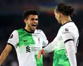 Liverpool, con gol de Luis Díaz, goleó 5-1 a Sparta Praga en octavos de la Europa League