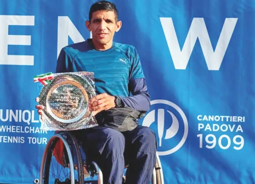 Quindiano Albeiro Moreno, campeón en dobles en torneo de tenis en silla de ruedas en Italia
