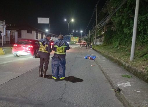 Peatón murió luego de ser arrollado por motociclista en el sector de La Estación de Armenia