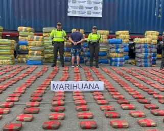 Incautan 5.2 toneladas de marihuana en vías del Quindío: un capturado