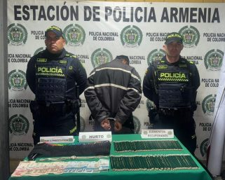 Alias ‘Fabiolo’ fue capturado tras hurtar útiles escolares en el centro de Armenia