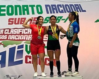 Pesista quindiana Julieth Jiménez Palechor se coronó campeona en el primer clasificatorio a los Juegos Nacionales 2027