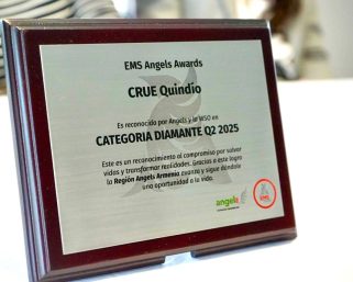 Reconocimiento Diamante para el Centro Regulador de Urgencias y Emergencias del Quindío por su labor en la atención de ACV