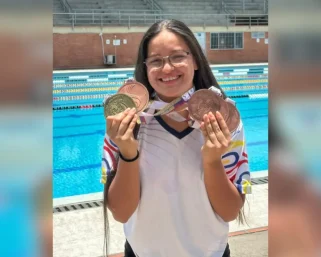 Nadadora quindiana Sarah Mayorga conquistó 5 medallas en el Campeonato Nacional de Natación para Sordos
