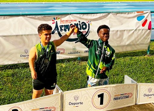 Quindío brilló en el Nacional Juvenil de Paraatletismo con medallas de Mariana Sosa y Jerónimo López