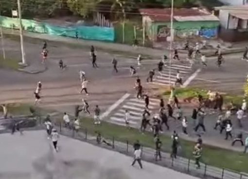 Enfrentamientos entre hinchas del Nacional y Quindío dejaron 8 lesionados en Armenia