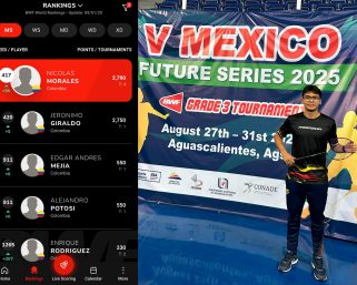 Quindiano Nicolás Morales sigue escalando en el ranking mundial de bádminton y sueña con los Juegos Olímpicos