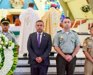 Quindío conmemoró con una eucaristía los 134 años de la Policía Nacional