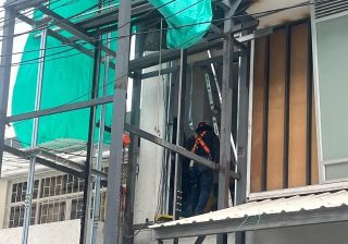 Denuncian posible obra sin licencia y ocupación del espacio público en el sector norte de Armenia