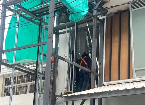 Denuncian posible obra sin licencia y ocupación del espacio público en el sector norte de Armenia