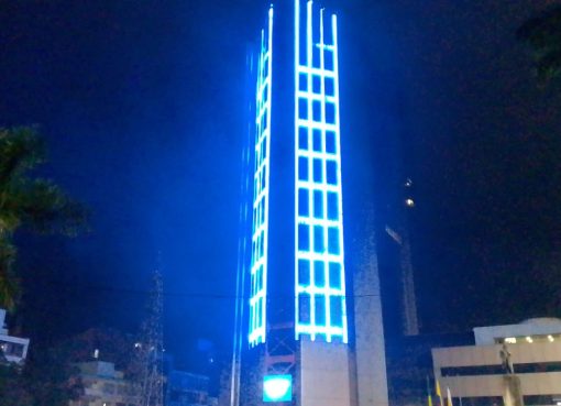 Inauguran proyecto de iluminación del edificio de la Gobernación del Quindío: la inversión fue de 5.700 millones