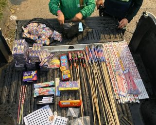 Autoridades incautan cargamento pirotécnico en el barrio Las Colinas