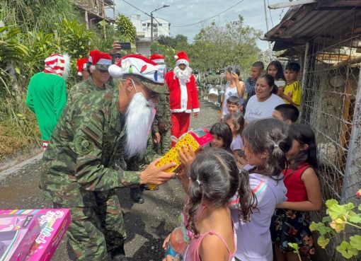 Jornada recreativa del Ejército Nacional benefició a niños de barrios vulnerables en Armenia