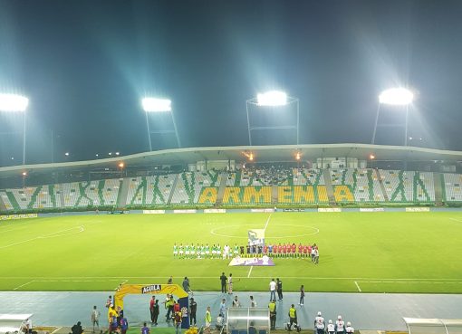 Deportes Quindío celebra 75 años de historia con una marcha por parte de su hinchada