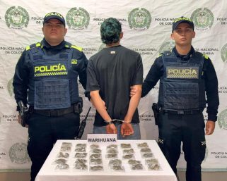 En Montenegro cayó joven de 20 años con 30 bolsas de marihuana