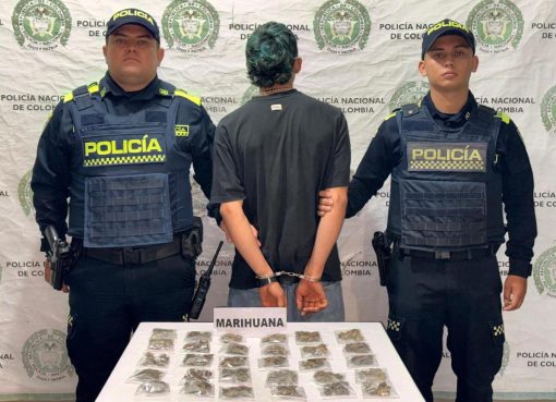 En Montenegro cayó joven de 20 años con 30 bolsas de marihuana