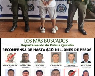 Cae alias “Chorolito”, uno de los más buscados del Quindío, en la vía Calarcá-Cajamarca