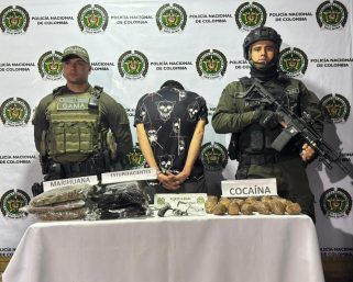 Golpe al microtráfico en el sur de Armenia: Cae joven de 25 años con armas y estupefacientes