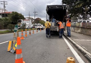 Avanza en la Avenida Centenario de Armenia la fase final de demarcación