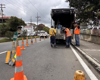 Avanza en la Avenida Centenario de Armenia la fase final de demarcación