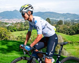 el quindiano diego pescador brilla en la vuelta a asturias, 3ro en la etapa y 4to en la general