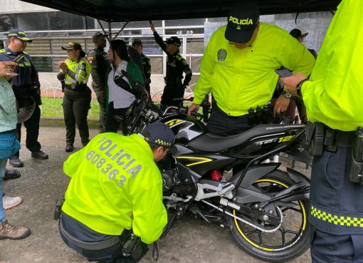 Armenia refuerza seguridad vial: más de 400 motos han sido marcadas para frenar el hurto