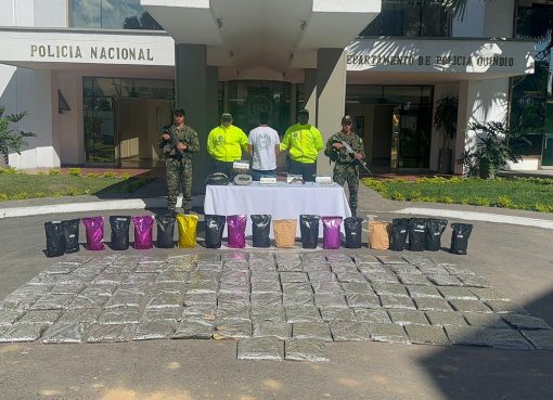 Golpe al narcotráfico en Calarcá: Cae alias “El Diablo” con cargamento de marihuana de exportación